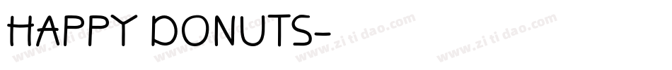 HAPPY DONUTS字体转换